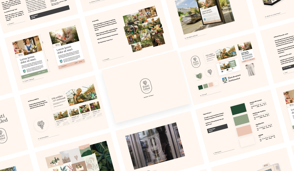 Ettevõtte visuaalne identiteet Eesti lilled
